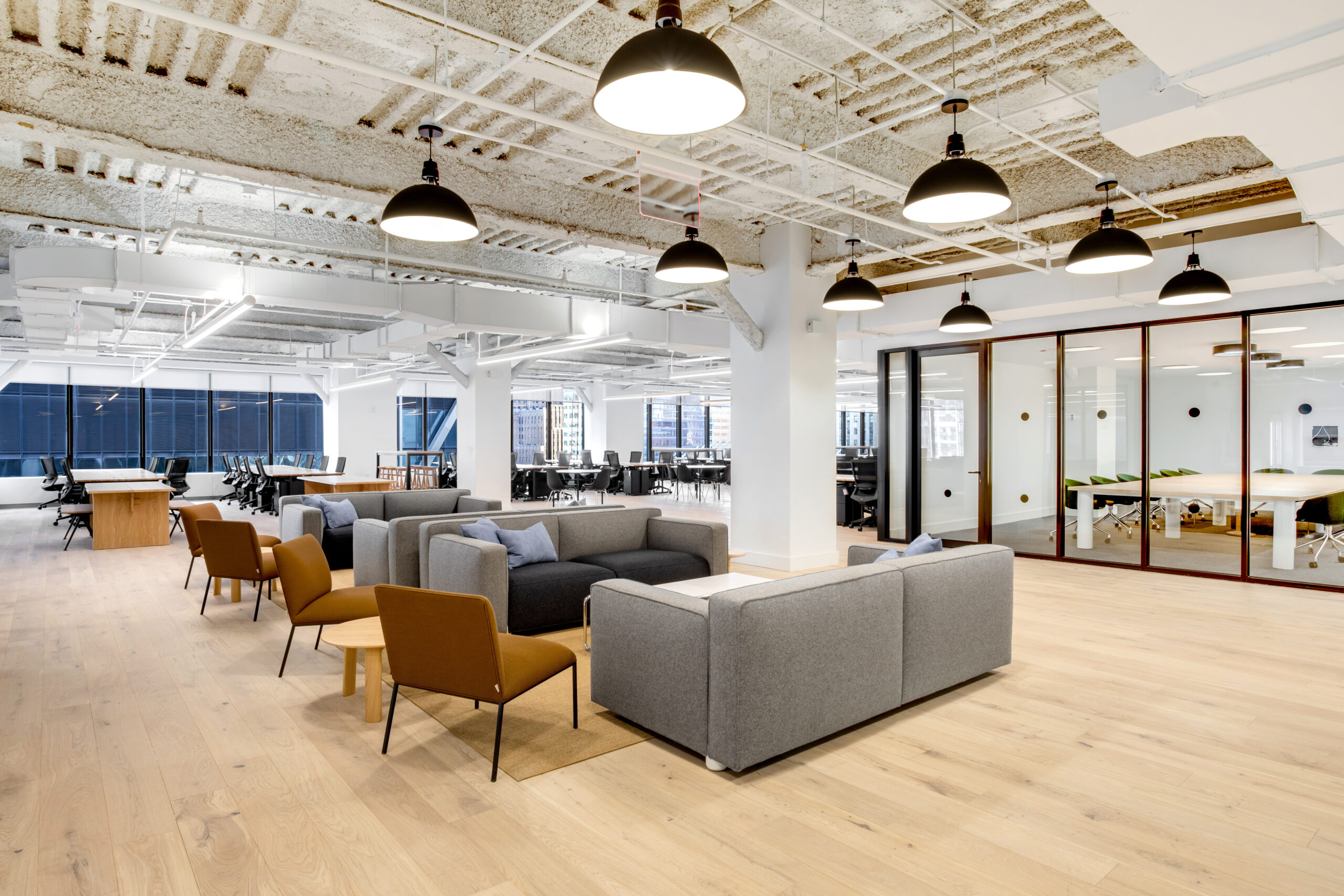 wework conference room lounge and work space at 22 Cortlandt22